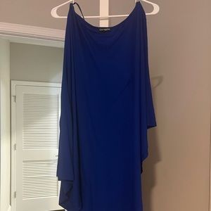 Royal blue evening dress